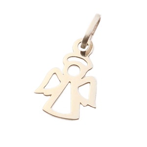 Gold Angel Pendant Charm for Necklace 9ct 375 Yellow gold