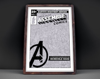 Marvelous Poster - All your favorite heroes and villains in one print!