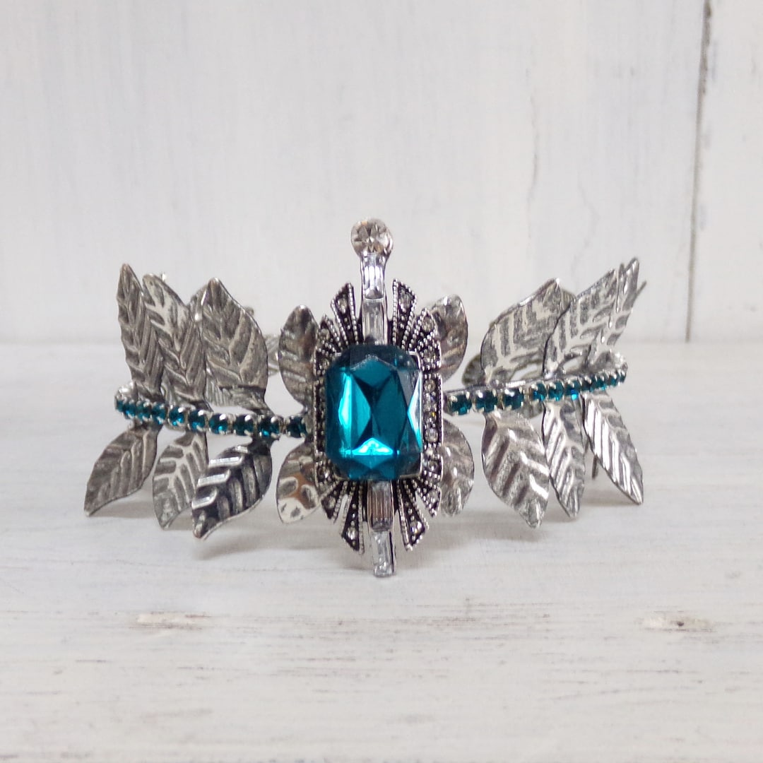 5,5cmaged Silver Metal Wreath Rhinestones Crown for Statues Etsy