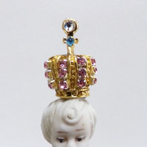5mm-Tiny rhinestones Virgin Mary Jesus crown English style for statues