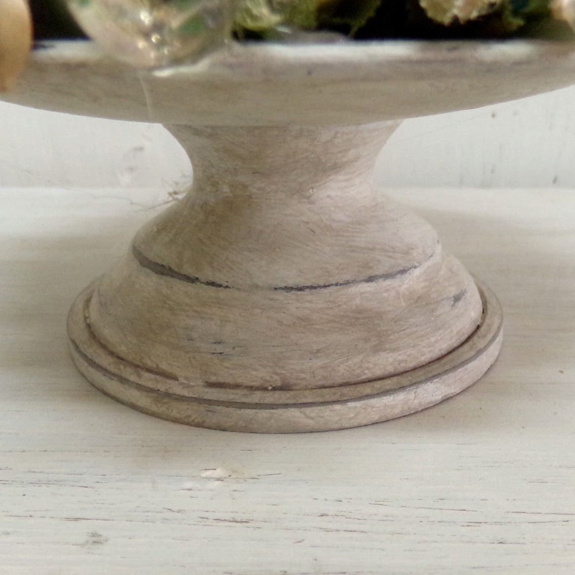 Vintage Carved Roses Candle Holder Etsy