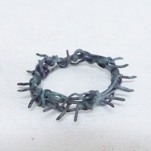 28 mm-Coroa de espinhos Jesus Cristo crucifixo de metal verdete cruz adornam