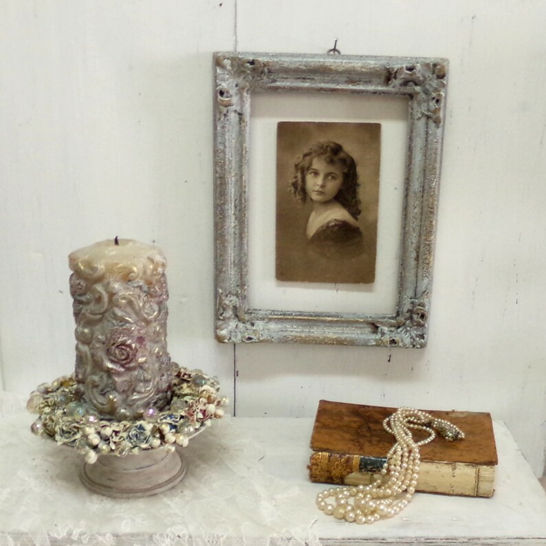 Vintage Carved Roses Candle Holder Etsy