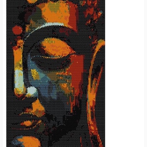 Peyote Stitch PATTERN ONLY - Half Face Buddha