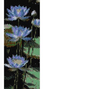 Peyote Stitch Pattern ONLY - Lotus Bracelet / Bookmark IV