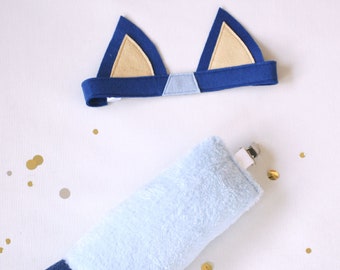 Blue Dog Ears and Tail Set -Halloween costume -Halloween costume -Kids Halloween Costume -Toddler Costume - Bluey party, Bluey birthday