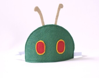 Caterpillar Costume - Hungry Caterpillar hat - Toddler Costume - hungry caterpillar birthday party - bug party -kids gift under 20