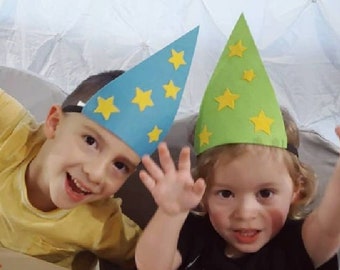 Wizard Hat - Green - Book week -Wizard costume -wizard outfit - wizard hat kids - wizard party - Wizard crown - toddler wizard hat
