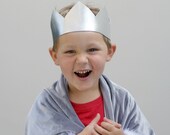 Zilveren kroon - geschenk onder de 15 - Boy cadeau - Boy Crown - verjaardag hoed - feest hoed - kroon feestvarken - Silver - outfit feestvarken