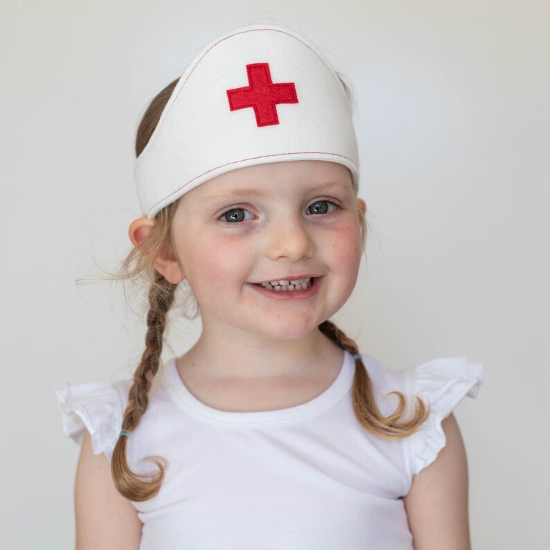 Kids Nurse Hat Nurse Costume Kids Kids Costume Dress up Etsy Australia