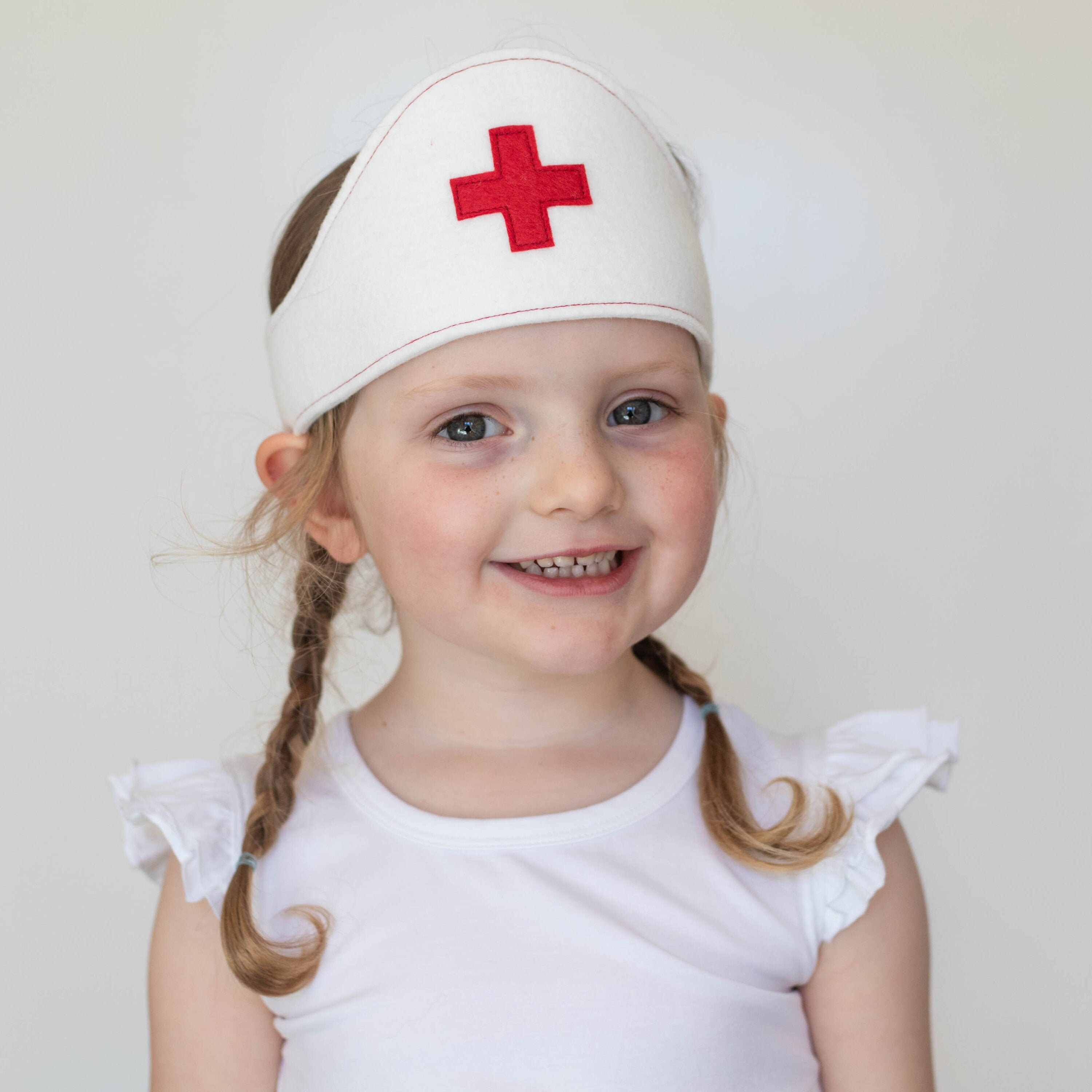 Kids Nurse Hat Nurse Costume Kids Kids Costume Dress up Etsy