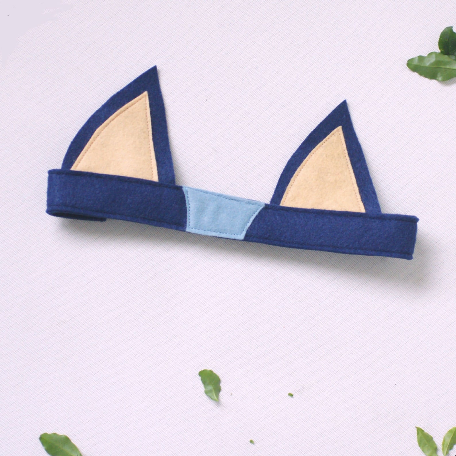 Blue Dog Ears and Tail Set Halloween costume Halloween Etsy