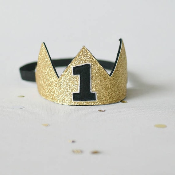 First Birthday Crown Glitter Point One Crown Photo Props Cake Smash Props