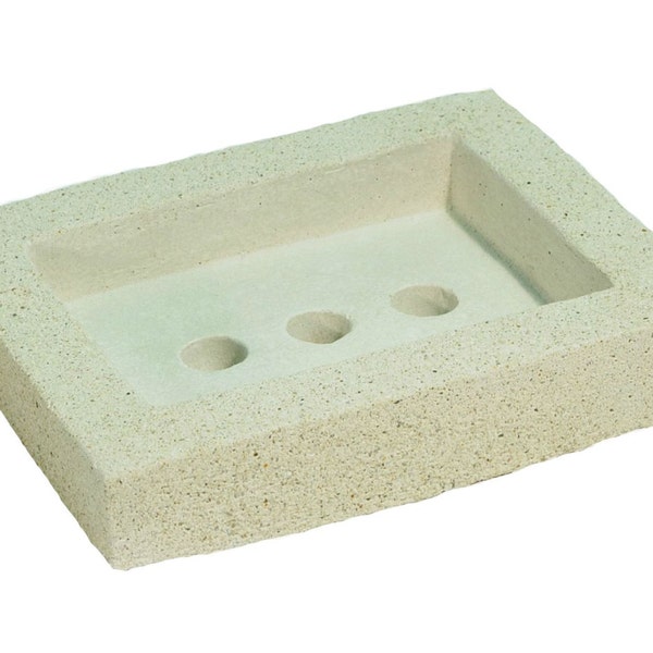 Handmade concrete soap dish