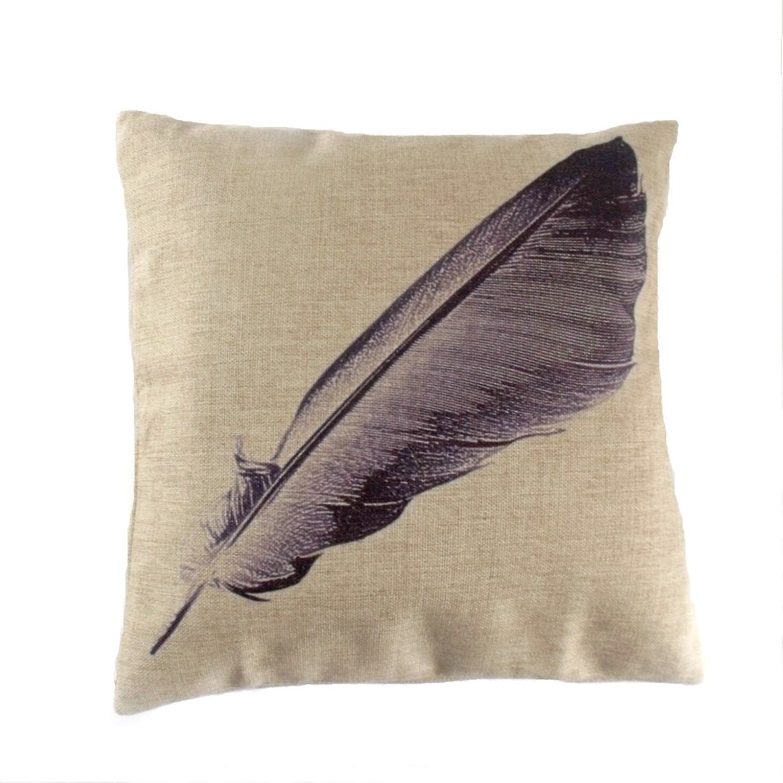 Decorative feather cushion Etsy