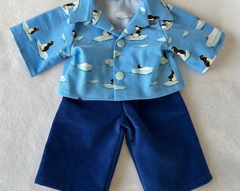 Cabbage Patch Boy Pants & Shirt Outfit 16"/CPK Boy Outfit 16"/Boy Doll Outfit