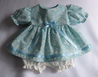 Cabbage Patch Doll Dress 16"/Cabbage Patch Kids Dress/Blue Doll Dress