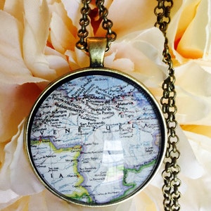 Custom Map Necklace