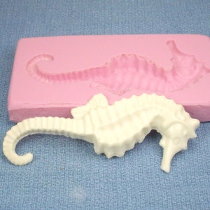 Silicone mold, silicone moulds,  silicone rubber mold, resin molds, silicone soap molds, for making 3-1/2&quot; seahorse