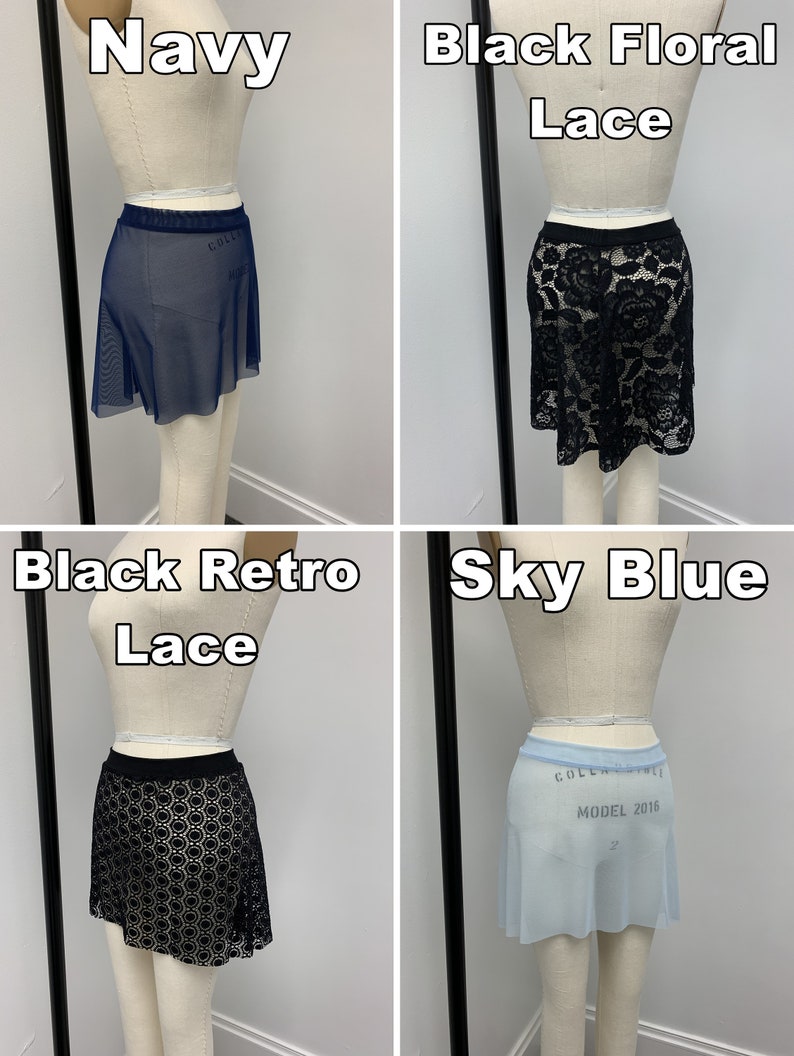 LMS-Type 089 Black Long Mesh Skirt