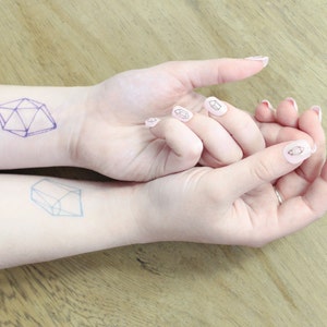 Love Braille Tattoo Braille Temporary Tattoo Valentine - Etsy