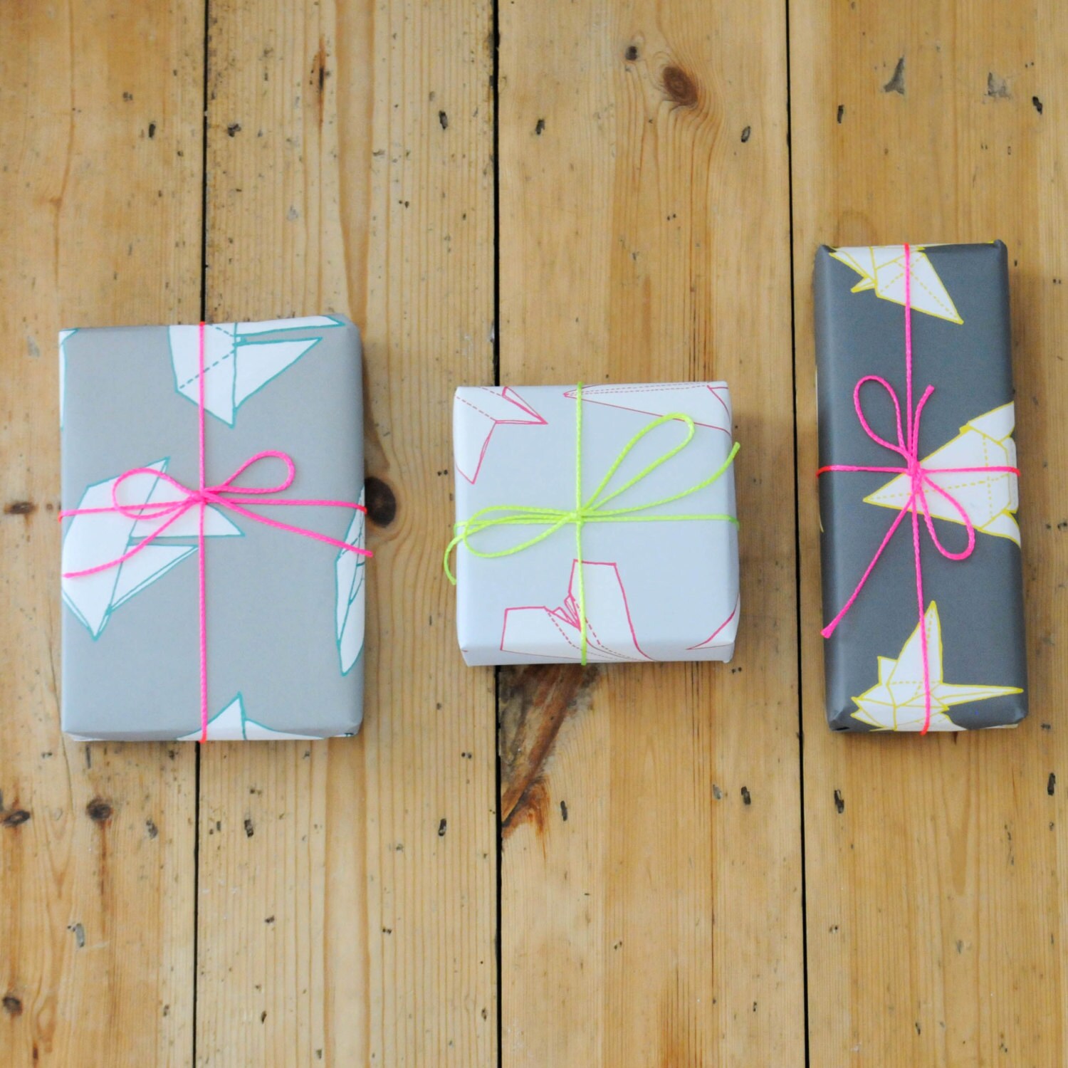 Origami Crane Gift Wrapping Paper Etsy