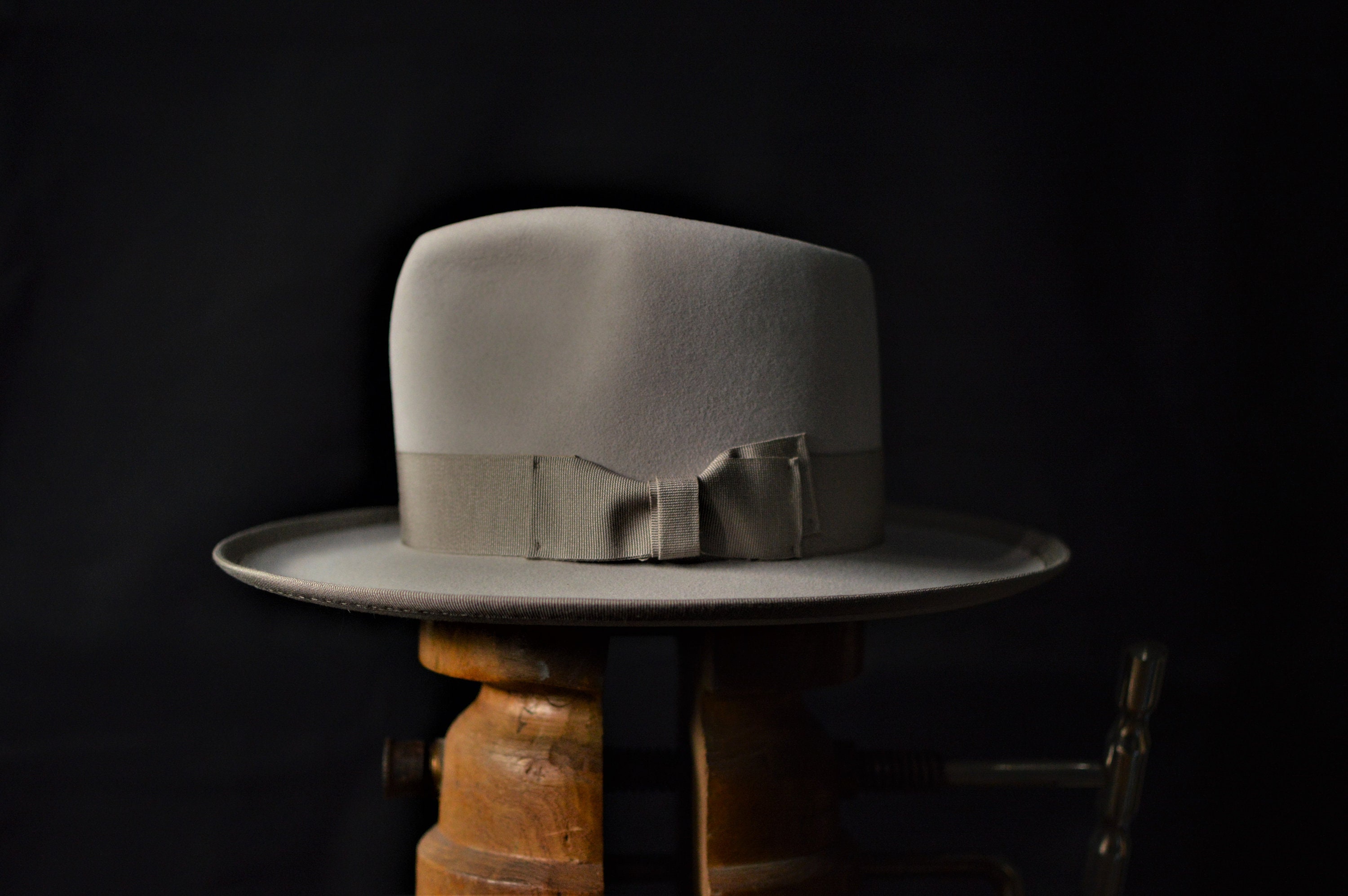 うのにもお得な Grey Johnny Depp Fedora Fur Felt Made to Order. - Etsy 帽子
