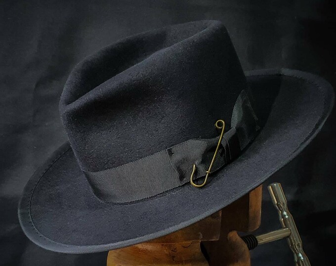Deluxe Fedora Hat- Black main image 0