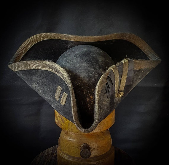 Redcoat Tricorn Hat Pirate Hat. Custom 
