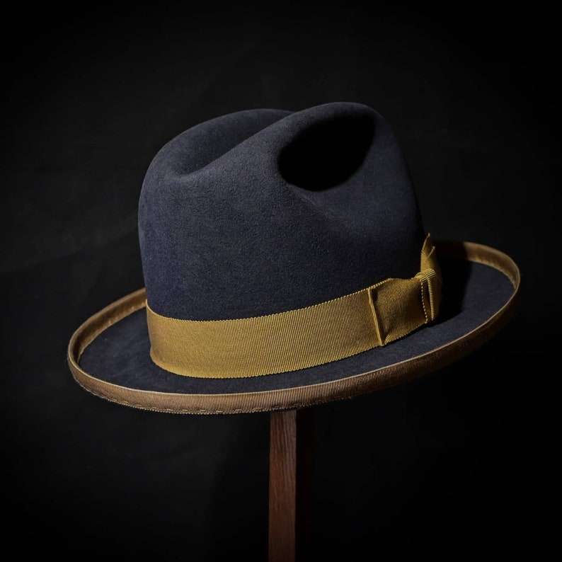 Custom Hat Fedora Western Hat Cattleman's Crease - Etsy UK