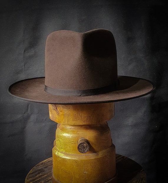 Johnny Depp Brown fedora 100% rabbit fur felt. Hand made to order
