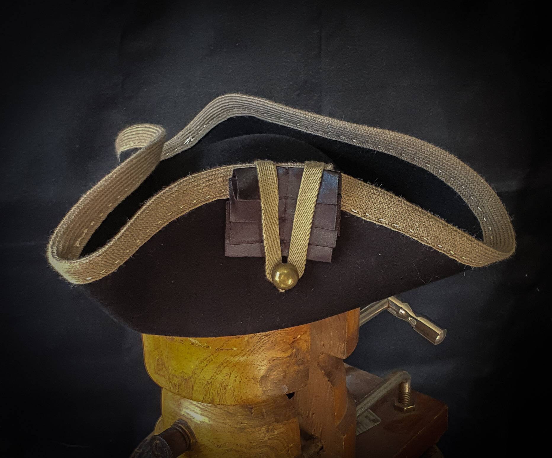 Redcoat Tricorn Hat Pirate Hat. Custom 