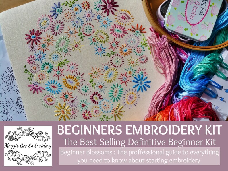 Definitive Beginner Traditional Embroidery Kit 'beginner Etsy Canada