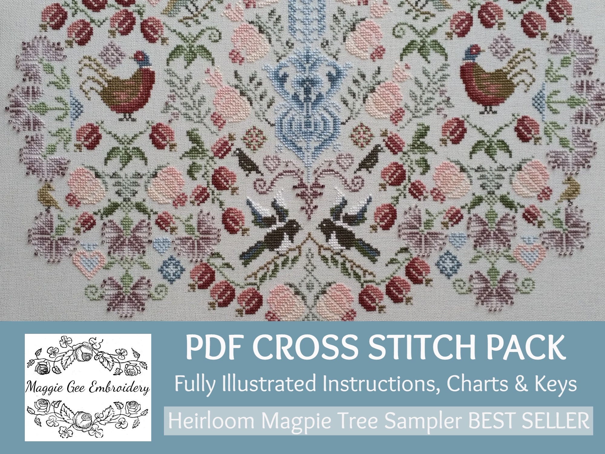 Heirloom Cross Stitch Chart & Instructions Pack PDF Download :The Mag…