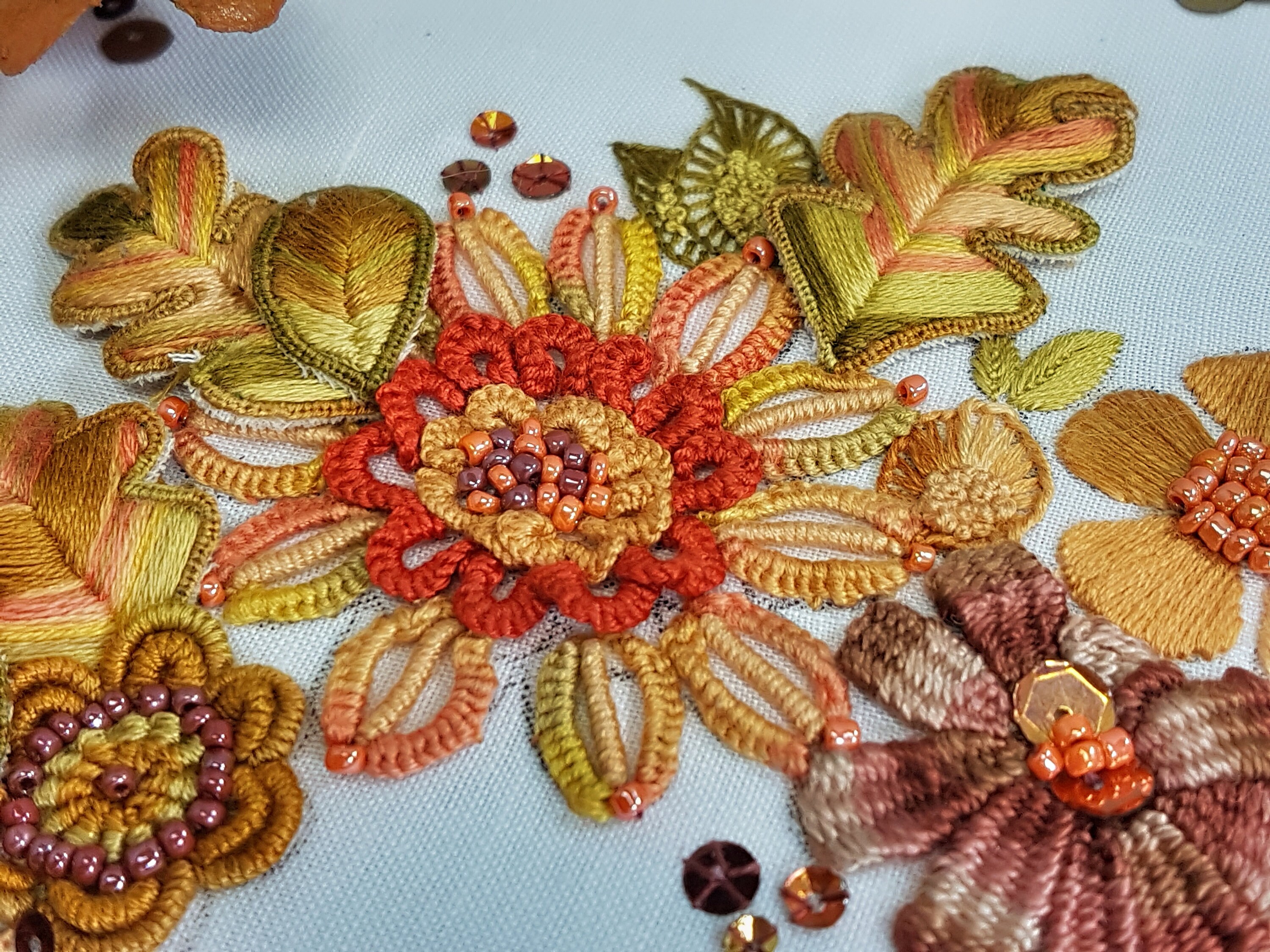 Harvest Flower Festival Stumpwork Embroidery PDF Tutorial Pack With ...