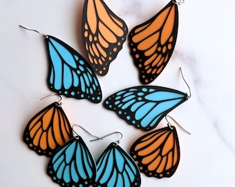 Butterfly Wings Drop Earrings – Monarch Jewelry
