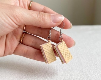 Ice Cream Sandwich Earrings – Miniature Food Jewelry