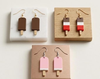 Popsicle Earrings – Assorted Ice Cream Flavor Jewelry