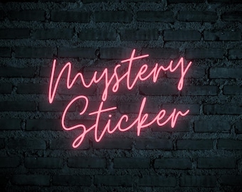 Mystery Sticker - Random Chance Die Cut Vinyl, Weather Proof, Water Resistant Sticker for Laptop, Bottle, Headphones, Car, Phone Case