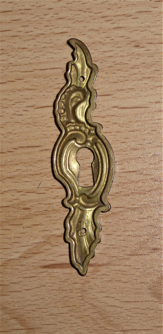 Nickel Aged Antique Beehive Design Door Lock Keyhole Cover Escutcheon Brass
