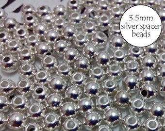 18 feet of shinny silver acrylic bead garland LR4