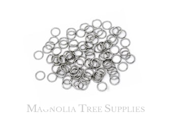 7mm Stainless Steel Jump Rings, Open Jump Rings, Silver Jumprings, Unsoldered Rings, Split Rings, Jewelry Finding, 200pcs