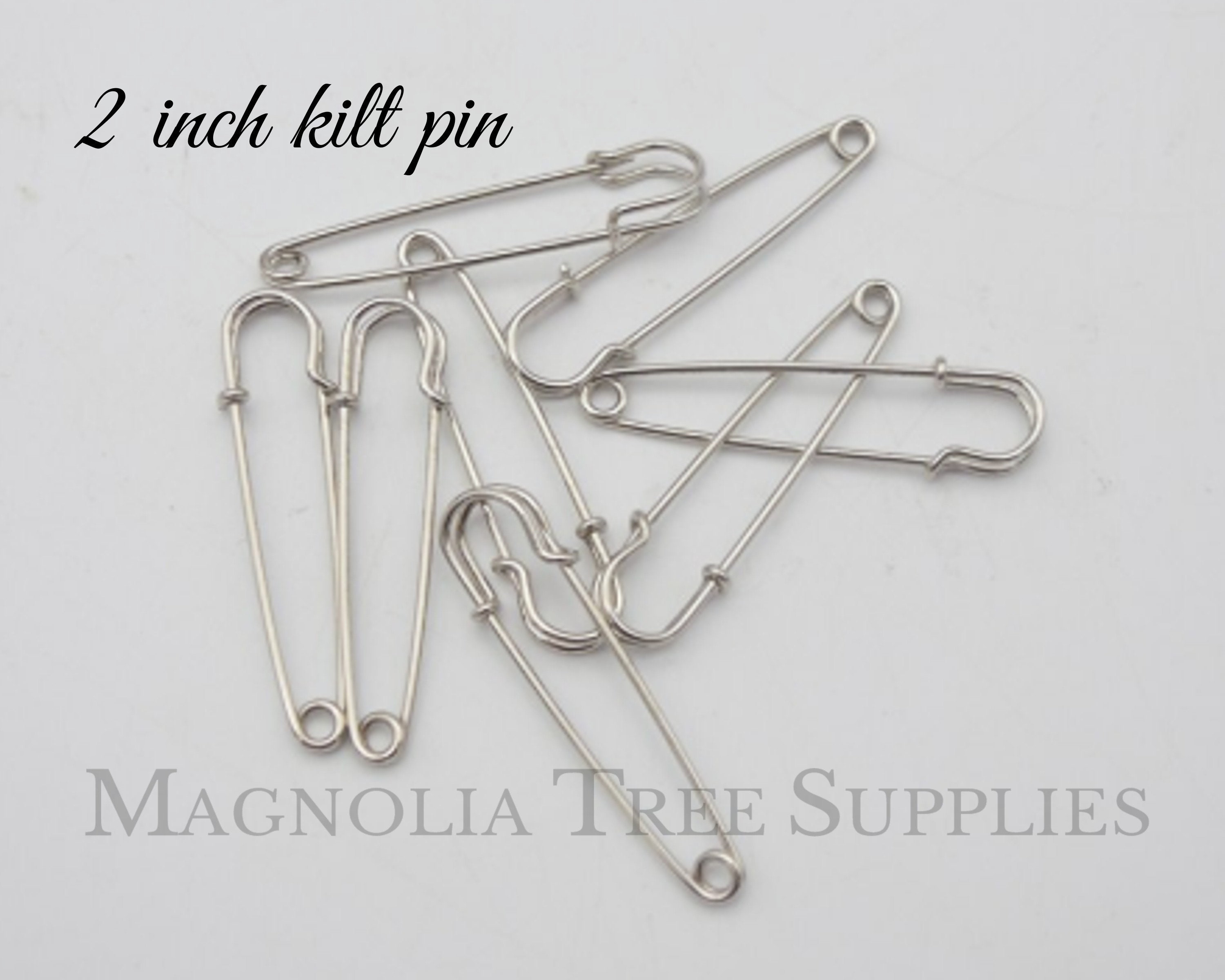 extra large 3 inch SAFETY PIN shawl pin, kilt pin - Mu-Yin Jewelry