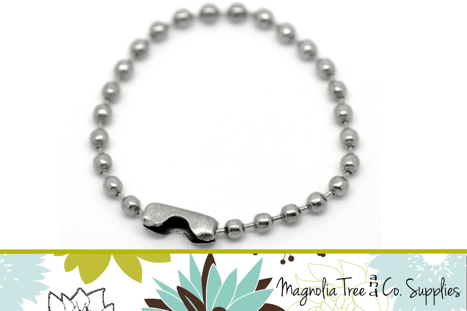 BULK Ball Chain Key Chains Connector Clasp Silver Ball Etsy