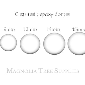 Stickers époxy ronds transparents 8 mm, 12 mm, 14 mm et 15 mm, Dômes époxy, Sceaux adhésifs, Résine transparente, pour pendentifs et cabochons, 10/20/100 pièces