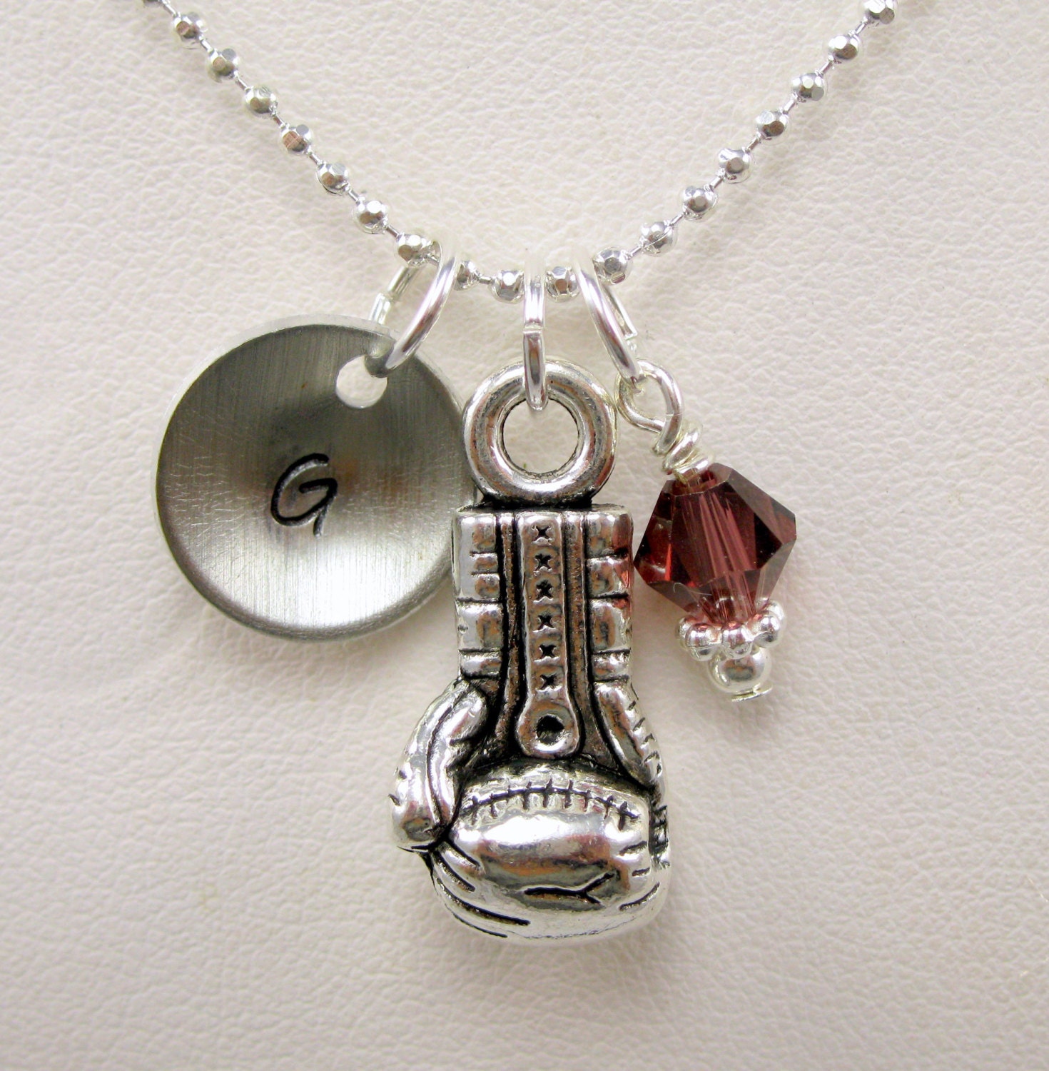 Fitness Jewelry Boxing Necklace Boxing Glove Charm Necklace