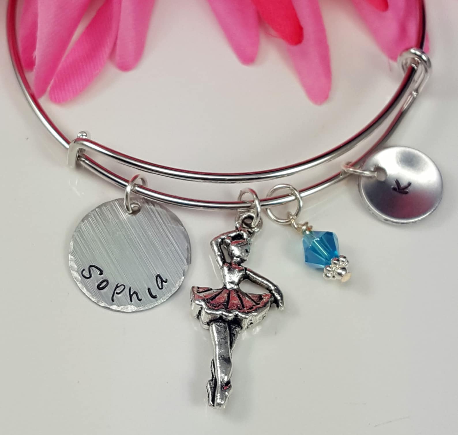 little girl gift ballerina jewelry ballet dance ballet jewelry expandable bracelet personalized gift