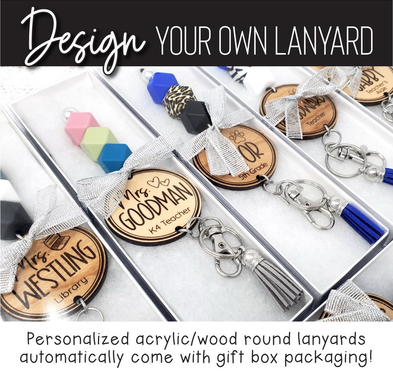 Personalized Teacher Lanyard, Engraved Teacher Lanyard, Badge Holder, Breakaway Lanyard, Teacher Gift image 9