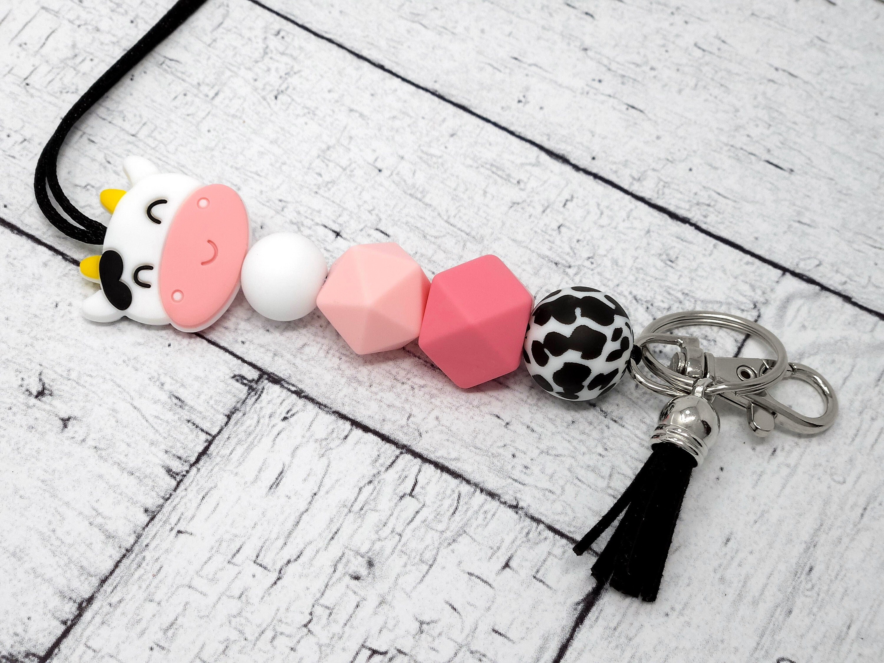 Highland Cow Silicone Bead Keychain – Lilly Jayne Collective