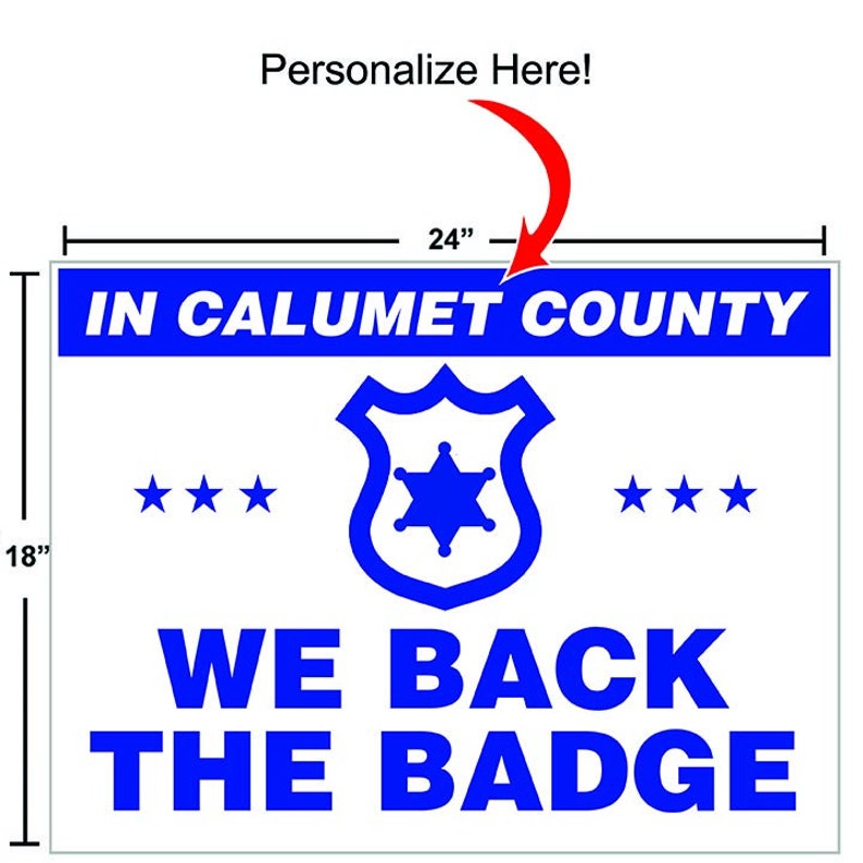 Return Your Badges Sign Personalized Back the Badge Lawn Sign - Etsy